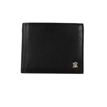 Schwarze Leder Geldbörse ohne Schlaufe