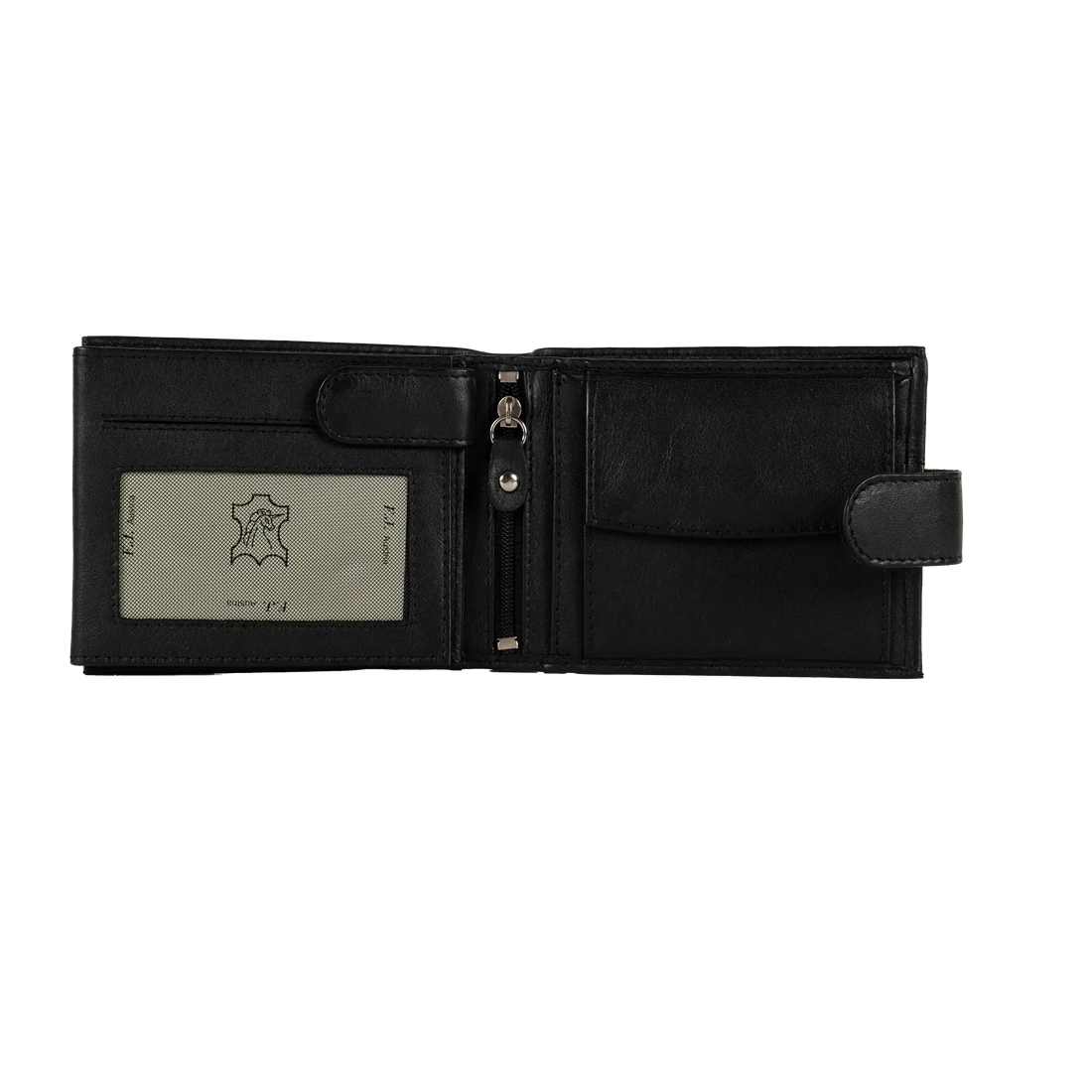 Schwarze Leder Geldbörse mit einer Schlaufe